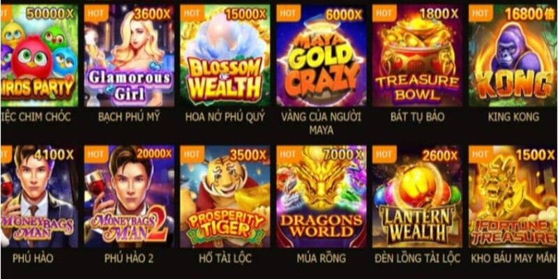 Đa dạng các thể loại Jackpot